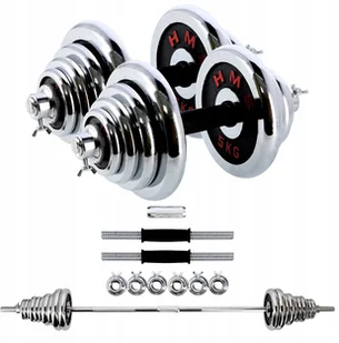 Hms STC50 Chromowane Hantle Regulowane 2x 25 kg - Hantle i ciężarki - miniaturka - grafika 4
