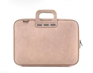 Torby na laptopy - Bombata Torba Denim na laptop 15,6"-16" pudrowy róż E00841-8 - miniaturka - grafika 1