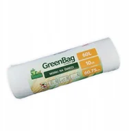 Worki na śmieci - Green Tree Worki 60L biodegradowalne rolka 10szt - miniaturka - grafika 1