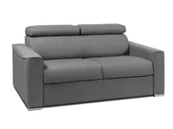 Sofy i kanapy - LINEA SOFA 2-osobowa kanapa z ekspresowym mechanizmem rozkładania z tkaniny VIZIR - Kolor: szary - Miejsce do spania: 120 cm - Materac 14 cm - miniaturka - grafika 1
