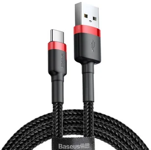 Baseus Kabel Cafule USB-C 3A 0.5M red black CATKLF-A91 - Kable USB - miniaturka - grafika 10