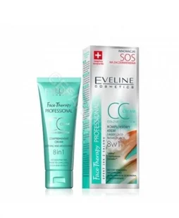 Eveline Cosmetics Face Therapy Professional krem CC 8 w 1 łagodząco-nawilżający 30ml - Pozostałe kosmetyki - miniaturka - grafika 3