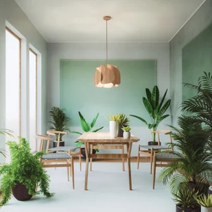 Fabas Luce Żyrandol Pevero z drewna jesionowego, wygięty - Lampy sufitowe - miniaturka - grafika 3