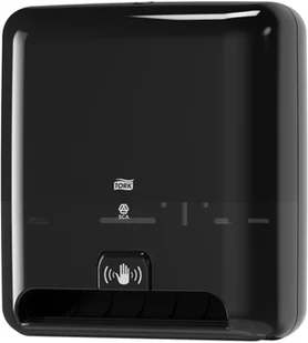 Tork Bezdotykowy pojemnik na ręczniki papierowe w roli Tork ELEVATION plastik czarny - Akcesoria łazienkowe - miniaturka - grafika 2