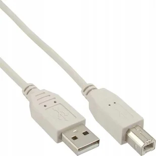 InLine 34550h kabel USB 2.0 A B 10 m Beige 34550H - Kable USB - miniaturka - grafika 2