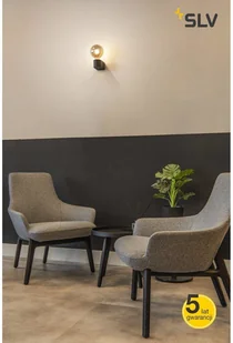 Spotline SLV FITU CUBE wewnętrzna lampa ścienna natynkowa E27 czarna 1004738 - Lampy ścienne - miniaturka - grafika 4