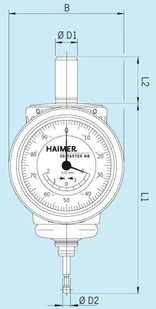 HAIMER Czujnik uniwersalny 3D nowej generacji 80.360.00NG 80.360.00NG - Akcesoria do urządzeń pomiarowych - miniaturka - grafika 2