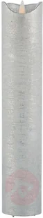 Sirius Świeca LED Sara Exclusive, srebrna, 5cm, 25cm - Świece - miniaturka - grafika 2
