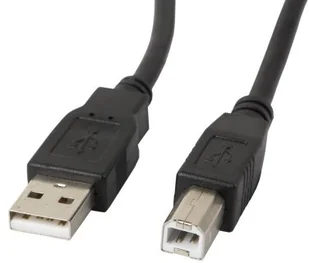 LANBERG Kabel USB KABEL USB-A M >USB-B M 2.0 1M CZARNY CA-USBA-10CC-0010-BK - Kable komputerowe i do monitorów - miniaturka - grafika 2