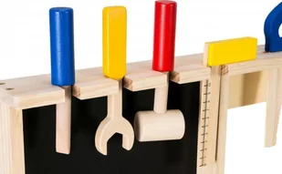 Mamabrum Drewniany zestaw majsterkowicza XXL - 75 elementów + pas narzędziowy WORKBENCH GYT1863 - Mały majsterkowicz - miniaturka - grafika 34