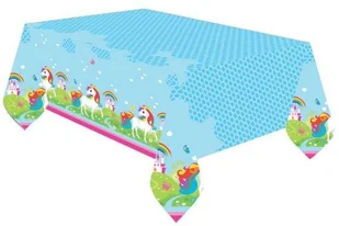 AMSCAN Obrus foliowy Jednorożec 120 x 180 cm - Pozostałe akcesoria dla plastyków - miniaturka - grafika 4