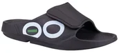Klapki i japonki męskie - Oofos klapki regeneracyjne OOahh Sport Flex Black/White - miniaturka - grafika 1