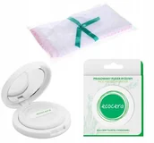 Pudry do twarzy - Ecocera Prasowany Puder Ryżowy Matuje + Gratis - miniaturka - grafika 1