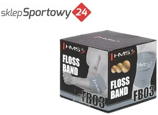 HMS FB03 GREY 1.5 x 50 x 2080 MM FLOSS BAND GUMA DO ĆWICZEŃ - Gumy, taśmy, ekspandery - miniaturka - grafika 11