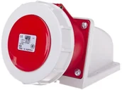 Gniazdka elektryczne - PCE Polska sp. z o.o. Gniazdo stałe 32A 5P 400V czerwone IP67 1252-6p - miniaturka - grafika 1