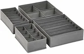 Meble modułowe i akcesoria - AmazonBasics organizer do szuflad na bieliznę, zestaw 4 szt. - miniaturka - grafika 1