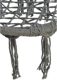 SASKA GARDEN Hamak ażurowy fotel wiszący 80x60cm luxe z poduszką szary 1026954 - Fotele ogrodowe wiszące - miniaturka - grafika 22