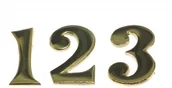 Szyldy i rozety - Cyfry mosiężne samoprzylepne 5 cm - miniaturka - grafika 1
