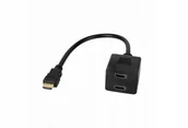 Adaptery i przejściówki - Adapter Wtyk HDMI-2X Gniazdo Hdmi 20CM Cabletech - miniaturka - grafika 1
