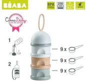 Akcesoria do karmienia - Beaba Pojemniki na mleko w proszku nude - - miniaturka - grafika 1