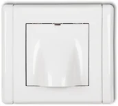 Gniazdka elektryczne - Karlik Przyłącze kablowe biały LWPK - miniaturka - grafika 1