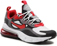 Sneakersy damskie - Nike Buty Air Max 270 React (GS) BQ0103 011 Iron Grey/University Red/Black - miniaturka - grafika 1