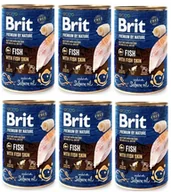 Mokra karma dla psów - Brit Premium by Nature Fish with Fish Skin 6x400g 36570-uniw - miniaturka - grafika 1