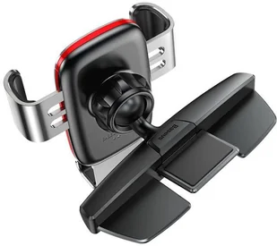 Baseus Metal Age grawitacyjny uchwyt samochodowy CD slot Silver SUYL-J0S - Uchwyty samochodowe do telefonów - miniaturka - grafika 4