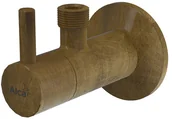 Zawory i kraniki - Alcaplast Alcaplast Zawór kątowy z filtrem 1/2"x3/8" okrągły mosiądz antyczny ARV001-ANTIC ! - miniaturka - grafika 1