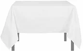 Akcesoria i części do maszyn do szycia - Soleil d'ocre Obrus z ochroną przed plamami kwadratowy 180 x 180 cm ALIX biały 814237 - miniaturka - grafika 1