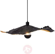 Lampy sufitowe - Näve Lampa wisząca Crazy Paper, czarno-złota, 56cm - miniaturka - grafika 1