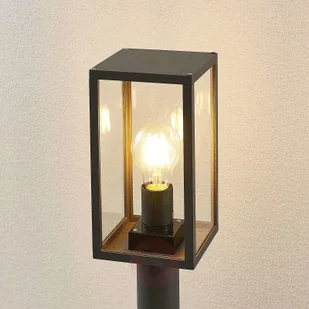 Lindby Lindby Filimon słupek oświetleniowy, szary, E27 - Lampy ogrodowe - miniaturka - grafika 10