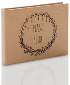 Pudełka i akcesoria na płyty CD - Pudełko na pendrive karta kredytowa TS Nasz Ślub kraft - miniaturka - grafika 1