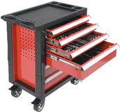 Podnośniki - 656 65669921 Wózek szafka serwisowa z narzędziami 6 szuflad 177 narzędzia wymiary 97,5x76,5x46,5 cm) 69921-uniw - miniaturka - grafika 1