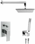 Baterie podtynkowe - Sapho LATUS podomítkový sprchový set s pákovou baterií 2 výstupy chrom 1102-42-01 - miniaturka - grafika 1