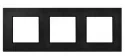 Klawisze i ramki - Ospel ARIA Ramka potrójna szczotkowany antracyt ARIA R-3UAC/64/25 - miniaturka - grafika 1
