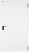 Drzwi zewnętrzne - Drzwi techniczne Technical 62.5 białe 100 prawe otwierane do wewnątrz - miniaturka - grafika 1