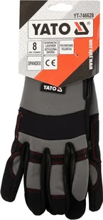 Yato RĘKAWICE SYNTETYCZNE ZAPINANE ROZM.8 YT-746648 - Rękawice robocze - miniaturka - grafika 3