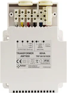 Pulsar Transformator TRP 80VA/16V/18V/20V AWT800 AWT800 - Zasilacze i transformatory - miniaturka - grafika 2