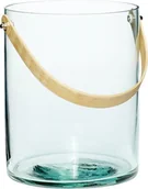 Wazony i flakony - Hubsch Wazon zielony z uchwytem 950214 - miniaturka - grafika 1