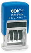 Pieczątki - Colop S160/L2 opłacone minidater 5 X 25 MM, 4 MM poduszka Czerwony/niebieski S160/L2 - miniaturka - grafika 1