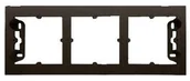 Wyłączniki światła i elektryczne - Kontakt Kontakt_Simon Puszka natynkowa 3-krotna do ramek PREMIUM. Głębokość 35 mm brąz mat DPN3/46 - miniaturka - grafika 1