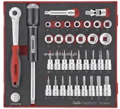 Zestawy narzędziowe - TENG TOOLS TENGTOOLS ZESTAW NARZĘDZI NASADOWYCH 36szt TED3836 238250104 - miniaturka - grafika 1