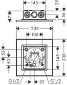Deszczownice - Axor ShowerSolutions Deszczownica sufitowa 25x25 cm chrom 35313000 - miniaturka - grafika 1