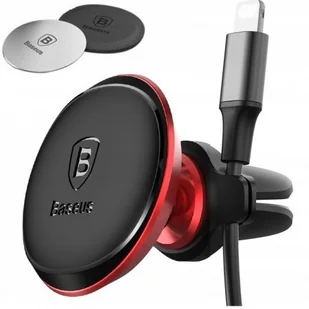 Baseus uchwyt samochodowy magnetyczny z klipsem na kabel czerwony - Uchwyty samochodowe do telefonów - miniaturka - grafika 13