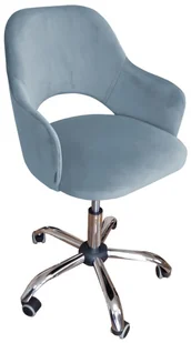 Fotel biurowy, krzesło biurowe ATOS Fotel obrotowy biurowy Milano BL06 szary błękit - Fotele i krzesła biurowe - miniaturka - grafika 3