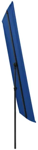 vidaXL Parasol ogrodowy na słupku aluminiowym, 2x1,5 m, błękit lazur vidaXL - Parasole ogrodowe - miniaturka - grafika 3