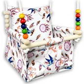 Leżaczki i huśtawki - Kubełkowa huśtawka dla dziecka jaskółki H4-C53 - miniaturka - grafika 1