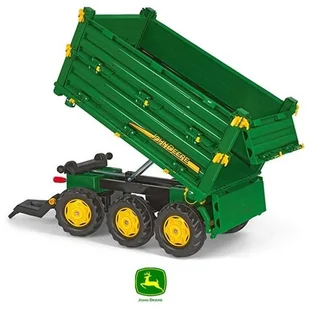 Rolly Toys Przyczepa trzyosiowa z wywrotem John Deere 125043 - Jeździki dla dzieci - miniaturka - grafika 5