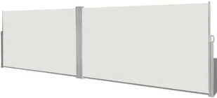 vidaXL vidaXL Parawan rozsuwany 160x600 cm Kremowy - Markizy - miniaturka - grafika 3